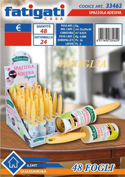 FATIGATI SPAZZOLA ADESIVA 6,5MT VANIGLIA 