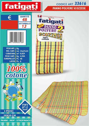 FATIGATI PANNOPOLVERE SCOZZESE 2PZ 50X50 