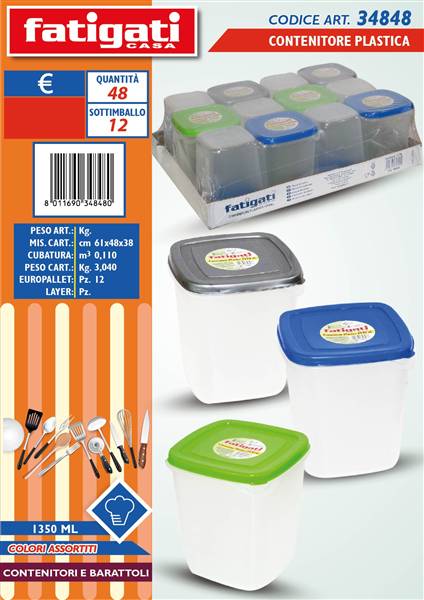 FATIGATI CONTENITORE PLASTICA 1350ML 