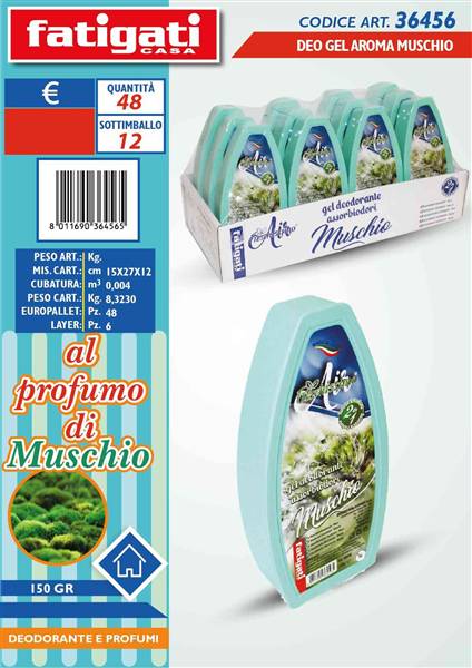 FATIGATI DEO GEL 150GR AROMA MUSCHIO 