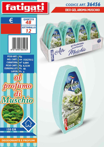 Fatigati Deo Gel 150gr Aroma Muschio