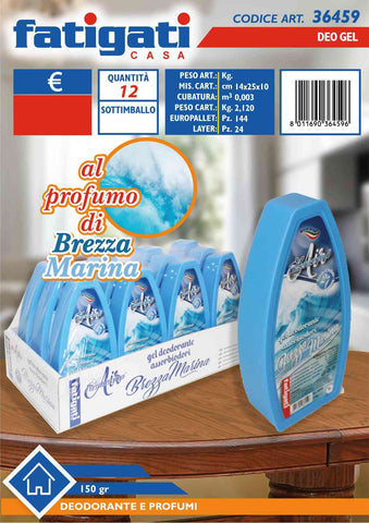 Fatigati Deo Gel 150gr Aroma Brezza Mari