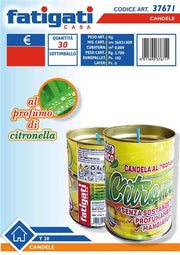 FATIGATI CANDELA CITRONELLA T2 