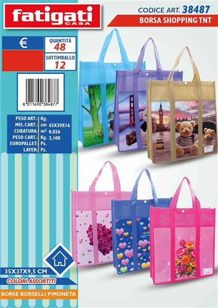 FATIGATI BORSA SHOPPING TNT 35X37X9.5 CM 