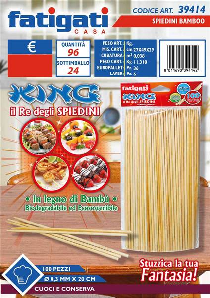FATIGATI SPIEDINO BAMBOO D.0,3 H.20 