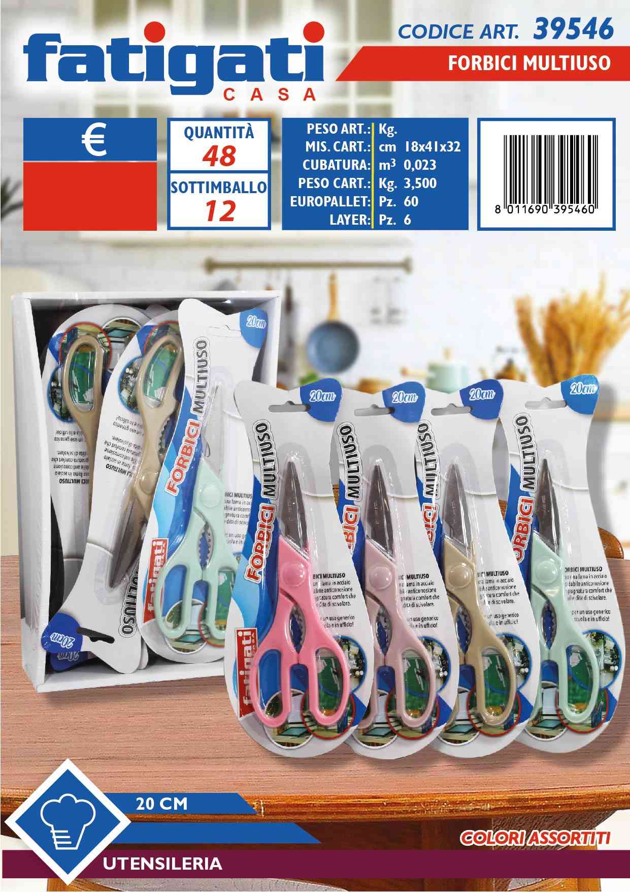 FATIGATI FORBICI MULTIUSO 20CM.