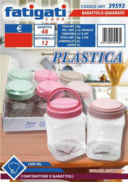 FATIGATI BARATTOLO PLASTICA QUADRATO 1LT 