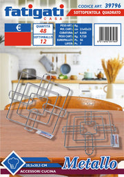 FATIGATI SOTTOPENTOLA METALLO QUADR