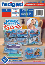 FATIGATI SPUGNA MASSAGGIO FARFALLA