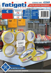 FATIGATI NASTRO ADESIVO 18X50 TRASPARENT 