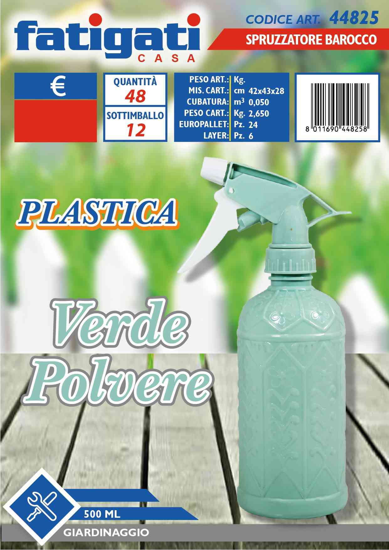 FATIGATI SPRUZZATORE BAROCCO 500ML VERDE