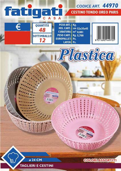 FATIGATI CESTINO TONDO OREO DM24CM PARIS 