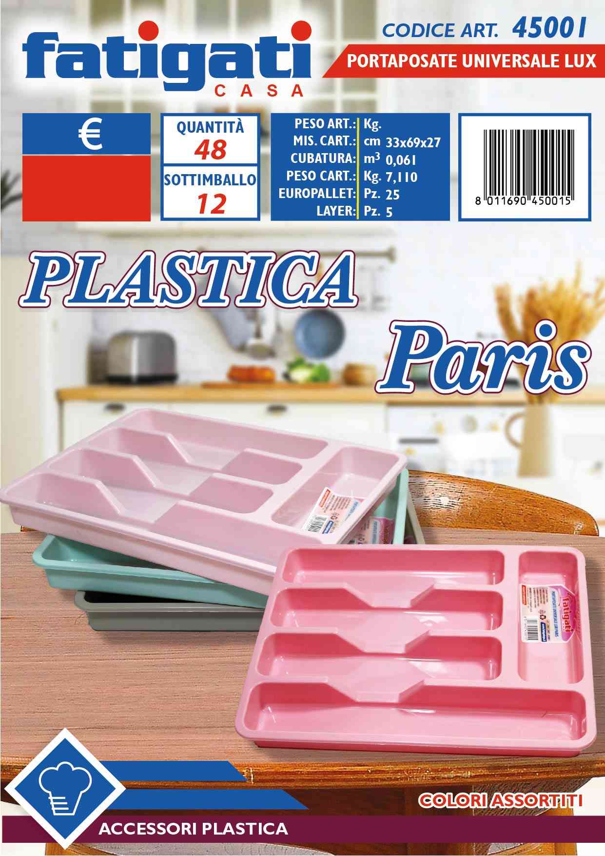 FATIGATI PORTAPOSATE UNIVERSALE PARIS - Infinity Home Store
