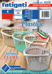 FATIGATI CESTINO P/MOLLETTE CUORE CM.25