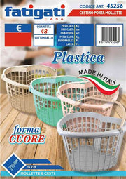 FATIGATI CESTINO P/MOLLETTE CUORE CM.25 