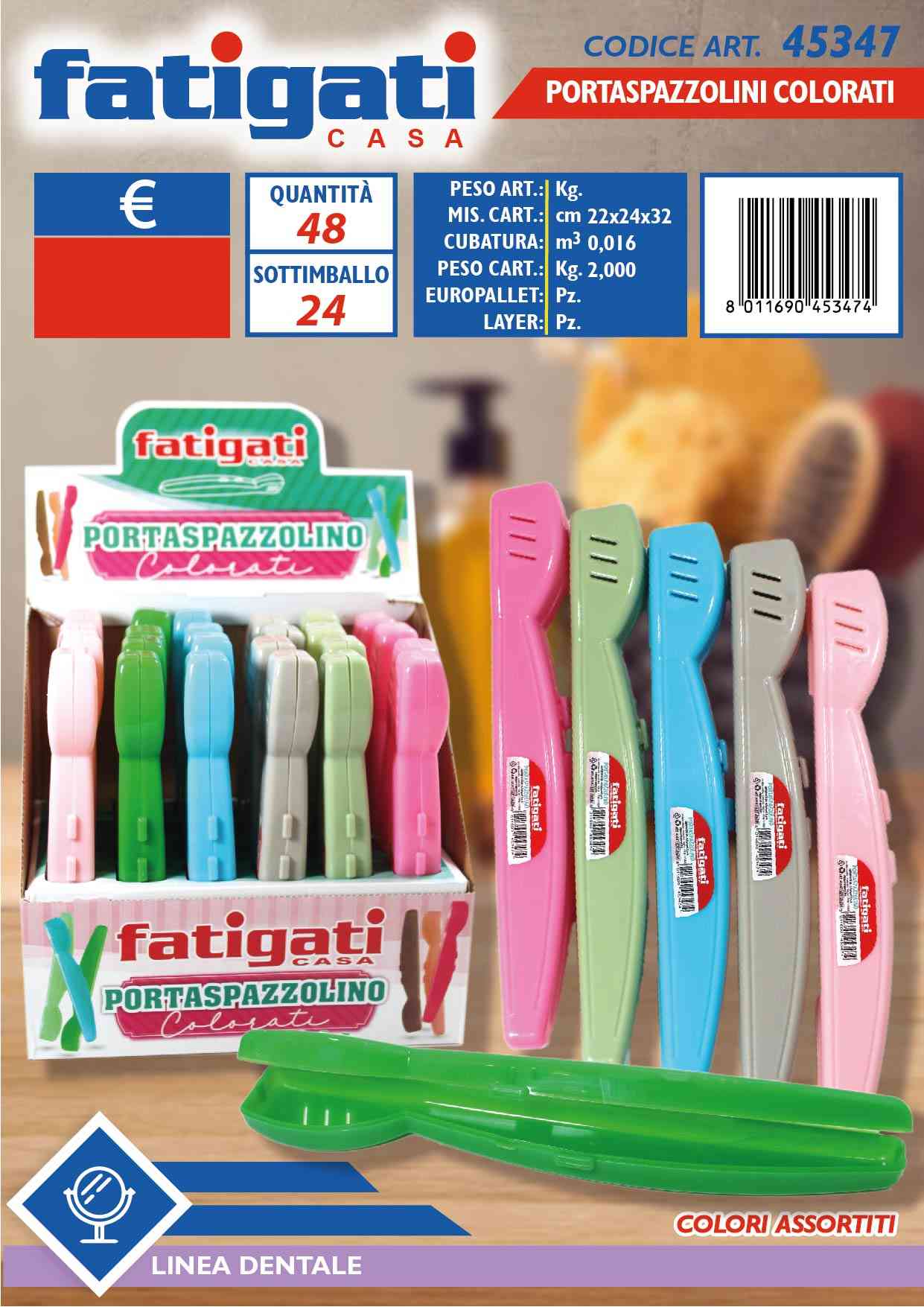 FATIGATI PORTASPAZZOLINI COLORATI