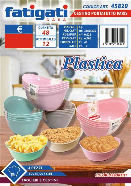 FATIGATI CESTINO P/TUTTO SET 4PZ PARIS 