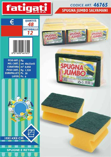 FATIGATI SPUGNA JUMBO SALVAMANI 