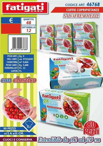 FATIGATI CUFFIA COPRIPIETANZE C/ELAST 