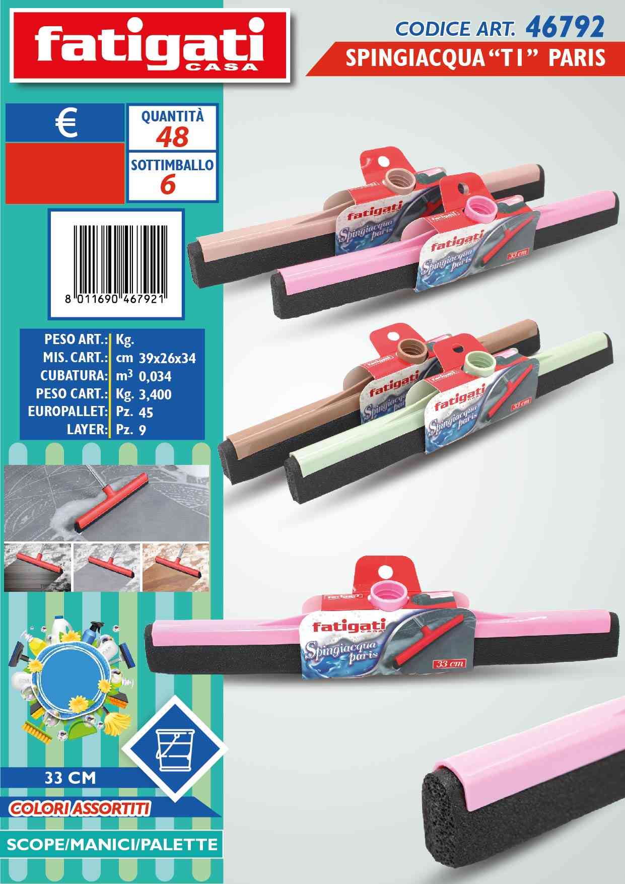 FATIGATI SPINGIACQUA 33CM PARIS
