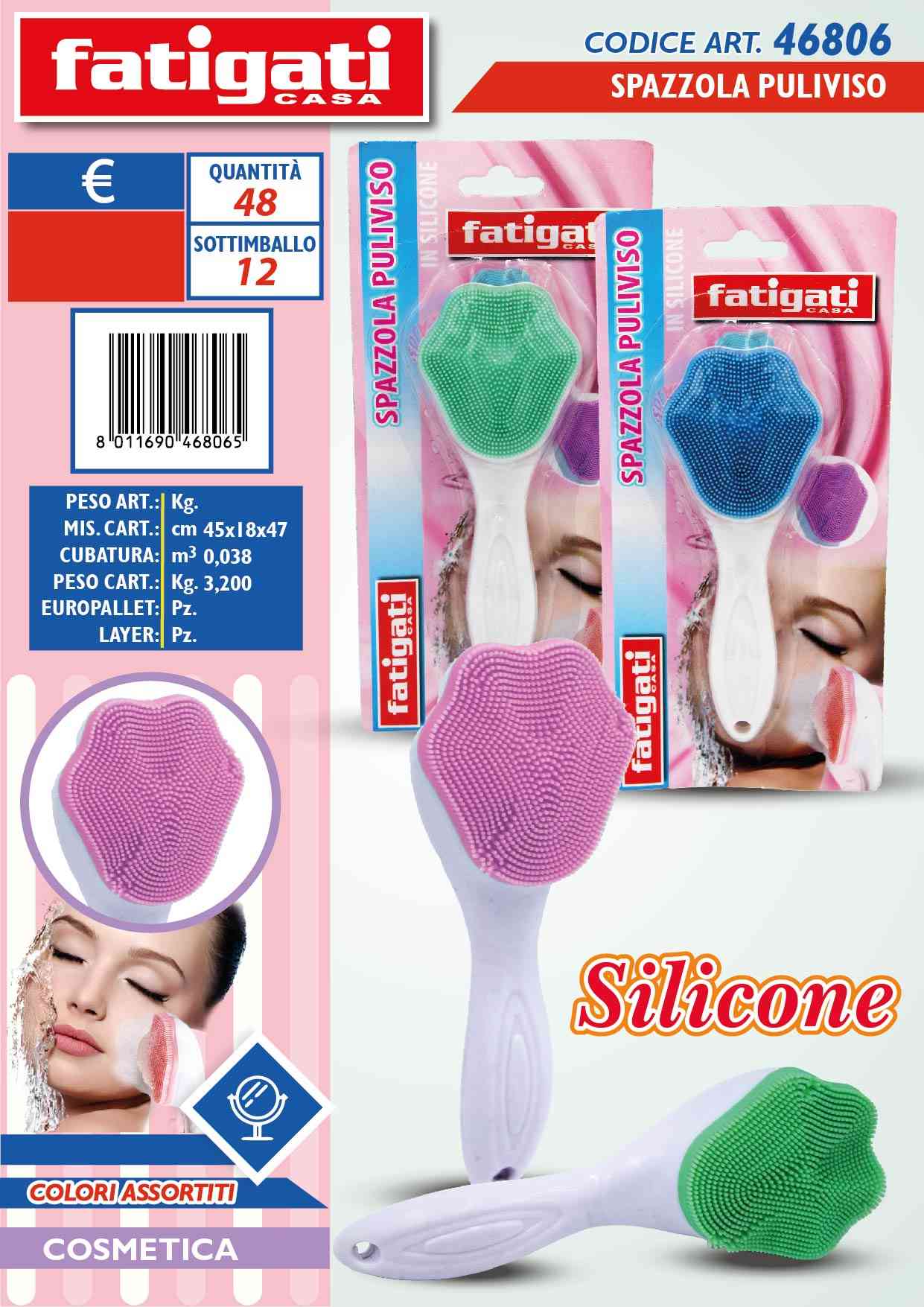 FATIGATI SPAZZOLA PULIVISO IN SILICONE