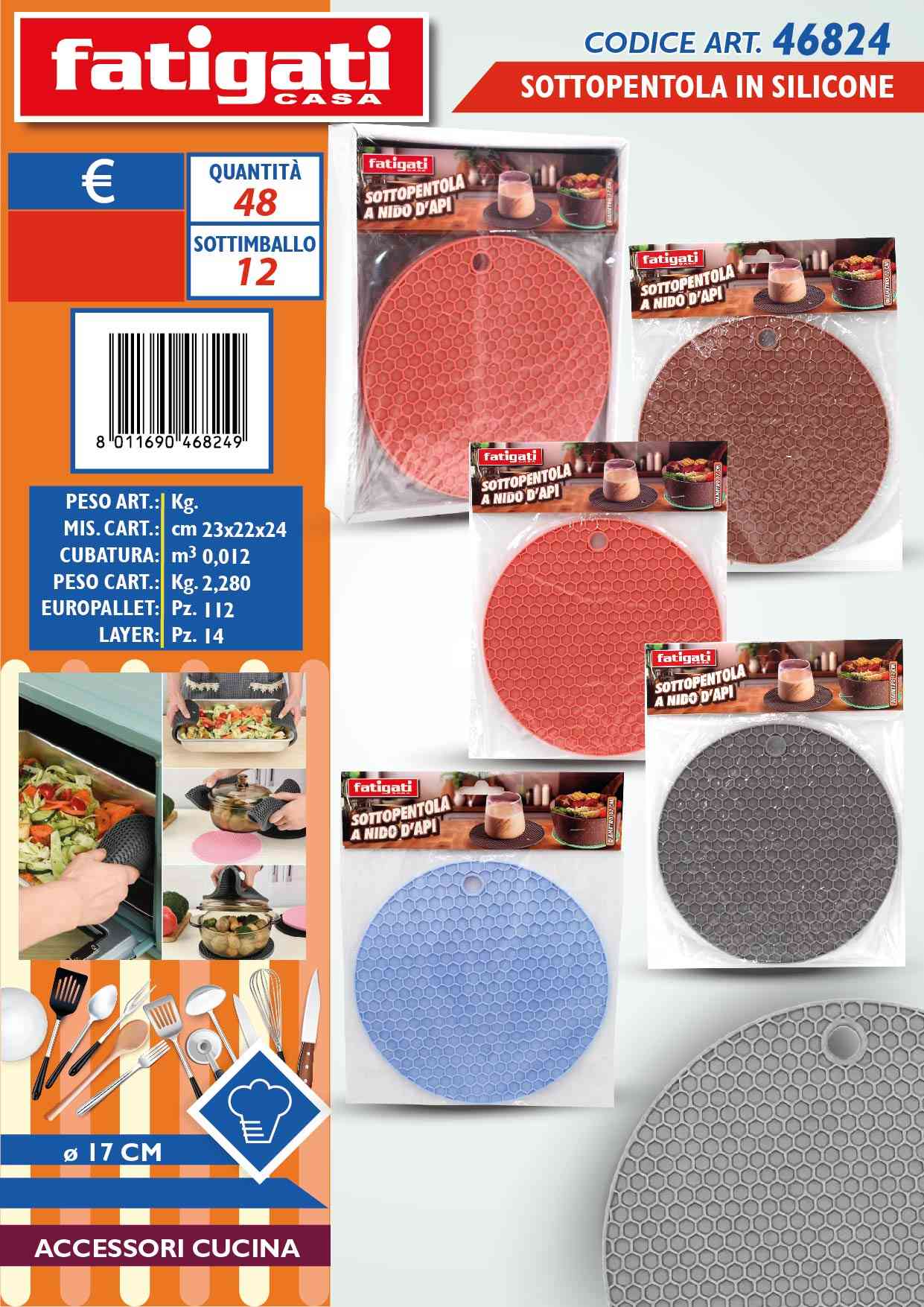 FATIGATI SOTTOPENTOLA NIDO D'APE 17CM