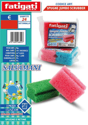 FATIGATI SPUGNE JUMBO SCRUBBER SALVAMANI 2PZ
