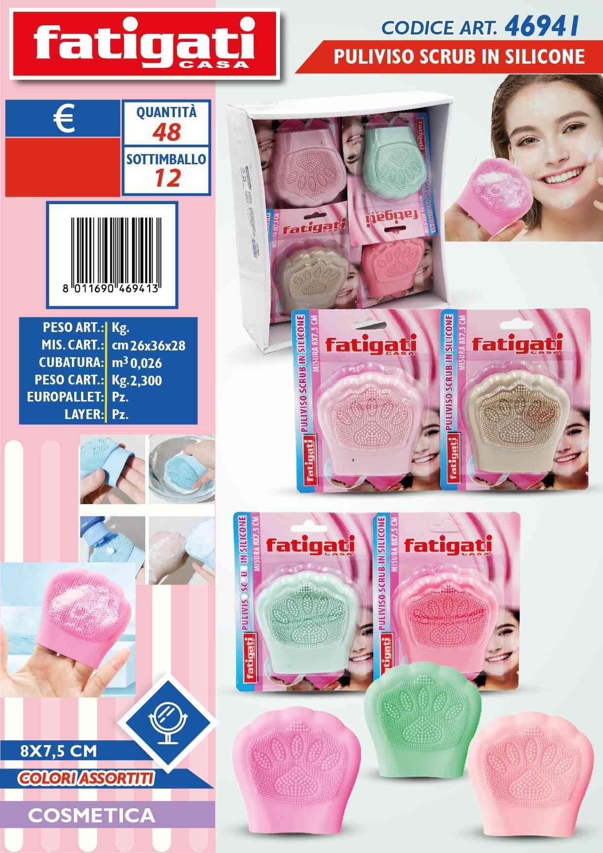 FATIGATI PULIVISO SCRUB IN SILIC 8X7,5