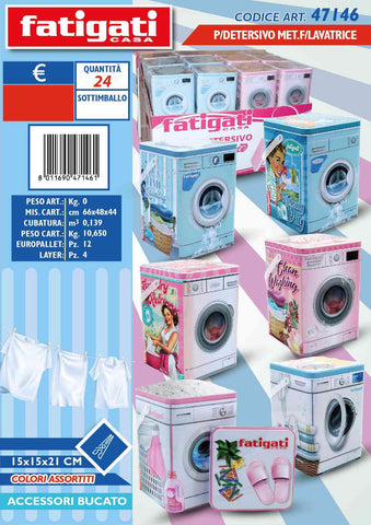 FATIGATI P/DETERSIVO MET. LAVATRICE 15X15X2 - Infinity Home Store