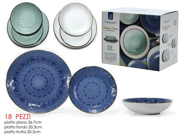 GT SERVIZIO PIATTI 18PZ GAONAS OCEAN 