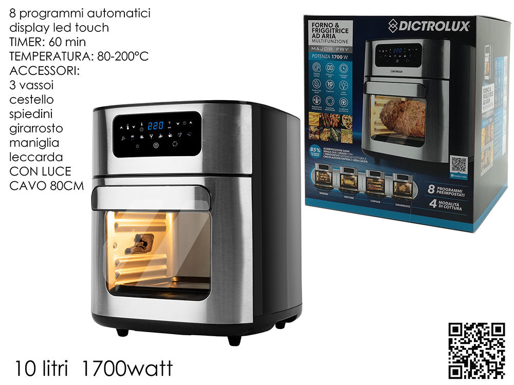 GT FRIGGITRICE ARIA FORNO 10LT 1700W MAJOR FRY