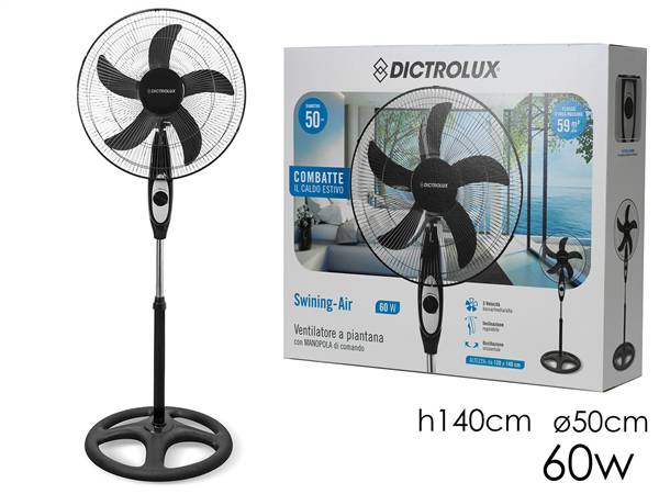 GT VENTILATORE 140CM 5PALE 60W 