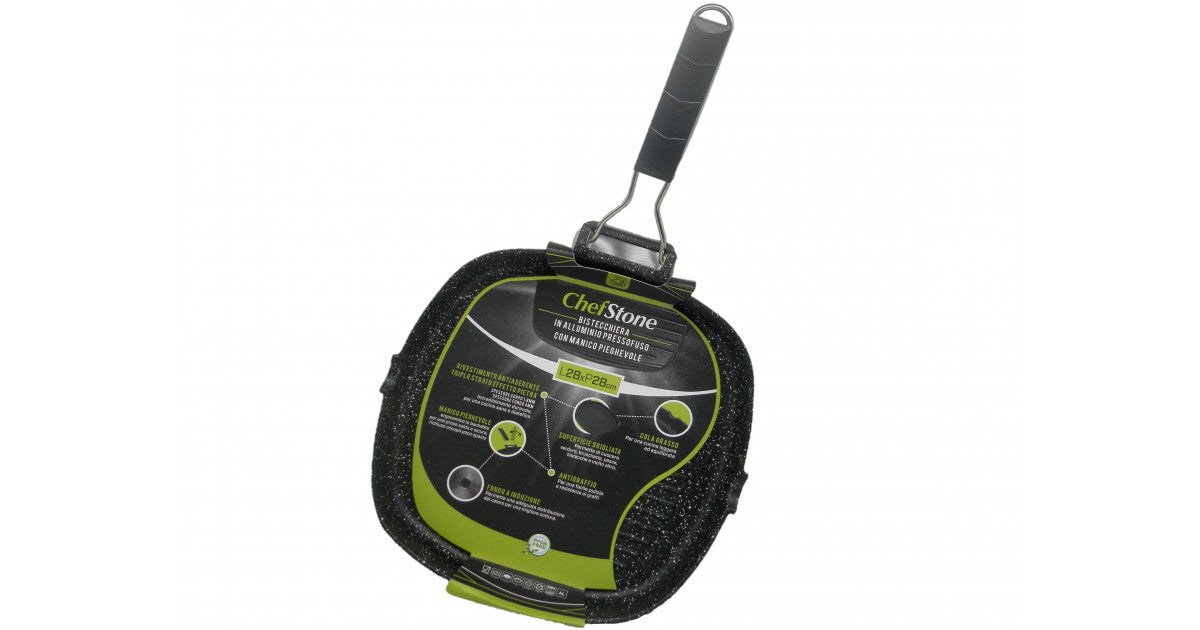 GT BISTECCHIERA 28X28CM CHEF STONE