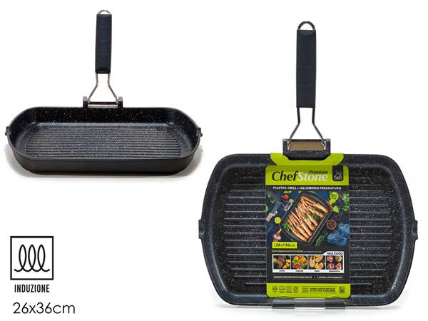 GT BISTECCHIERA 26X36CM CHEF STONE INDUZ PREMIUM INDUZIONE