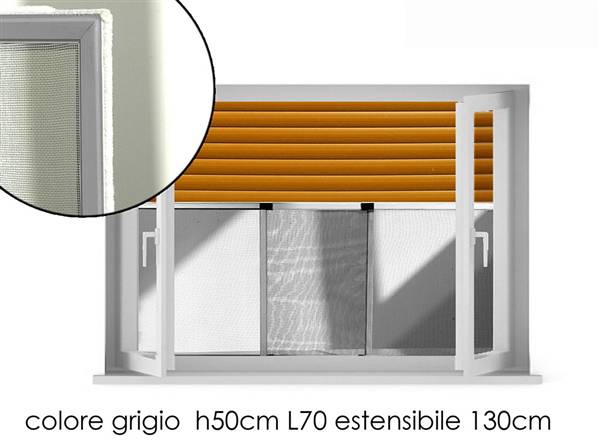 GT ZANZARIERA ALLUMINIO H50XL70-130CM