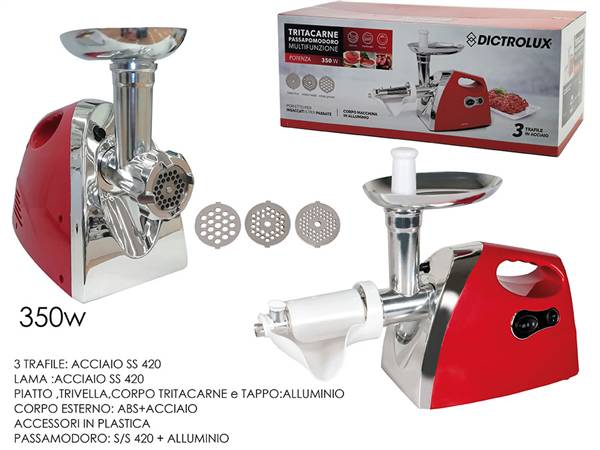 GT TRITACARNE E PASSAPOMODORO DICTROLUX 350W