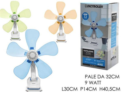 GT VENTILATORE DA SCRIVANIA 5PALE 9W