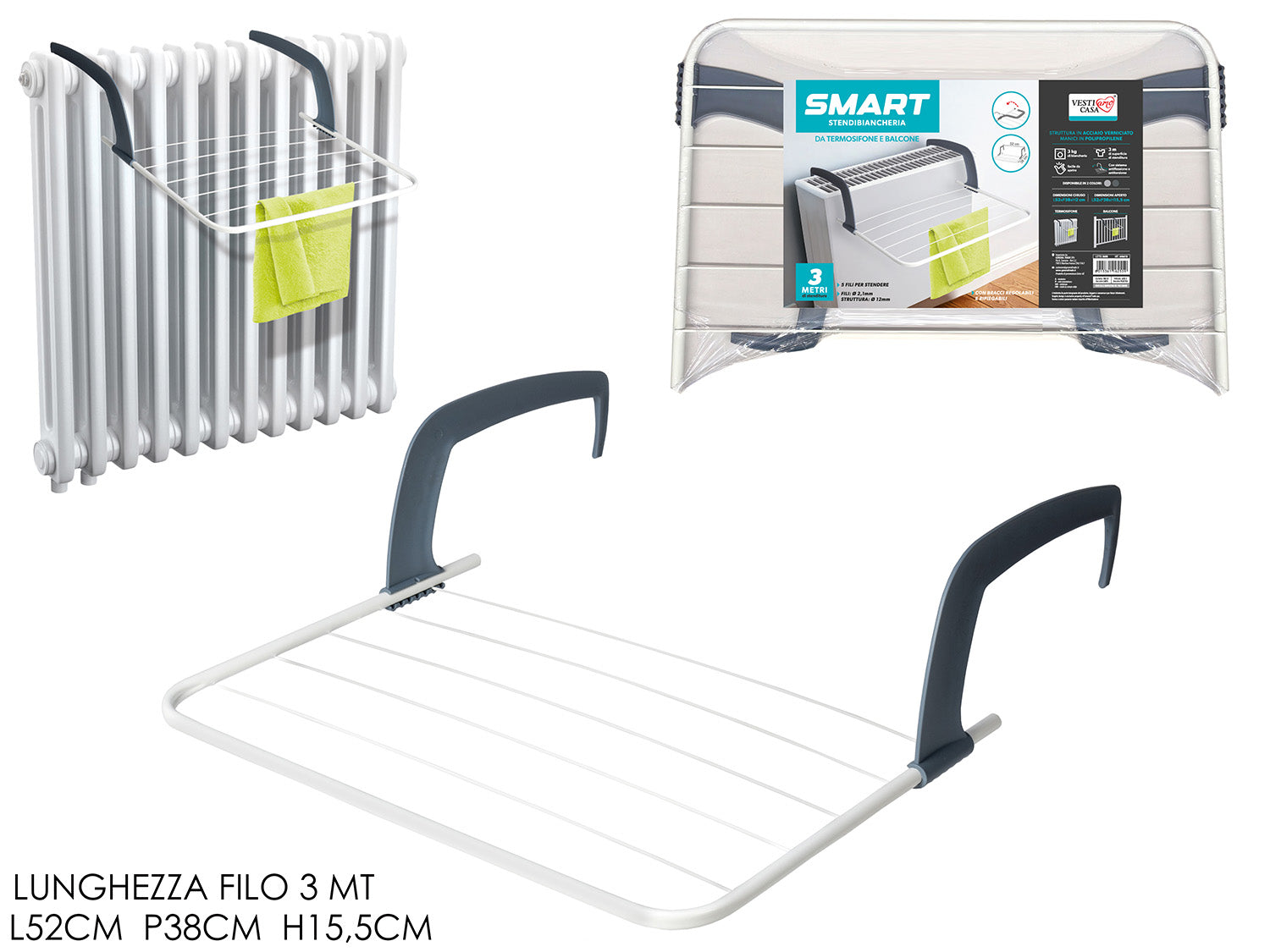 GT STENDIBIANCHERIA SMART 3MT 2ASS