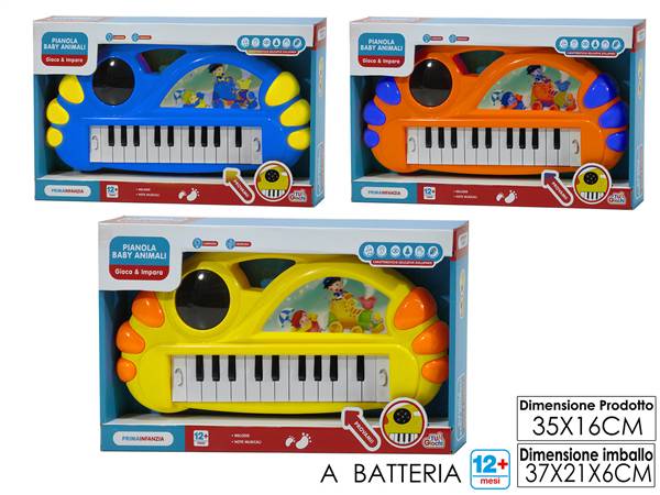 GT PIANOLA BABY ANIMALI 3ASS. 