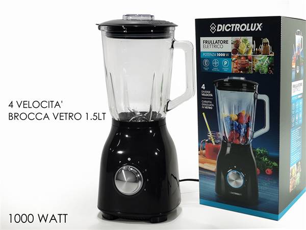 GT FRULLATORE IN VETRO 1,5LT DICTROLUX SHAKE POWER 1000W