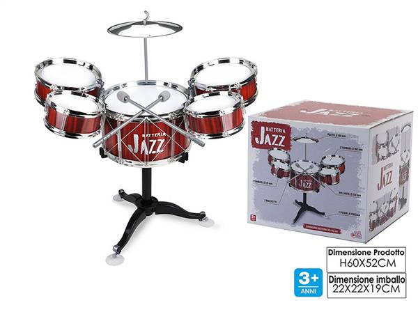 GT BATTERIA JAZZ ROSSA 