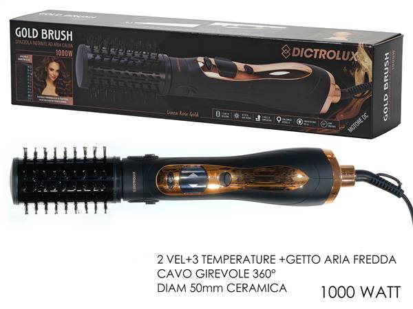 GT SPAZZOLA ROTANTE 1000W DICTROLUX AD ARIA CALDA