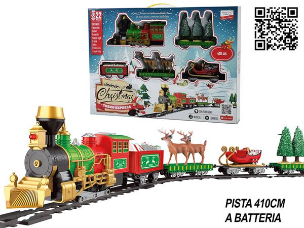 GT PISTA TRENO NATALE 22 PEZZI 