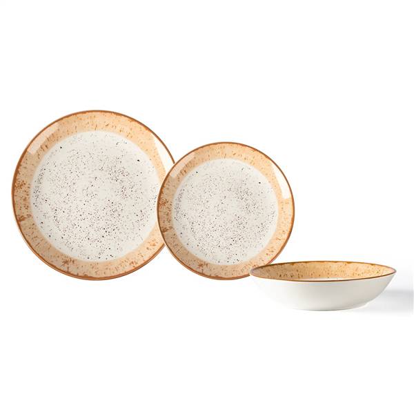 GT SERVIZIO PIATTI 18PZ DEMETRA BEIGE 