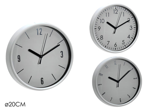 GT OROLOGIO 20CM BIANCO 3ASS. - Infinity Home Store