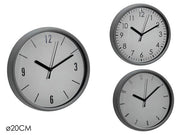 GT OROLOGIO 20CM GRIGIO 3ASS. 