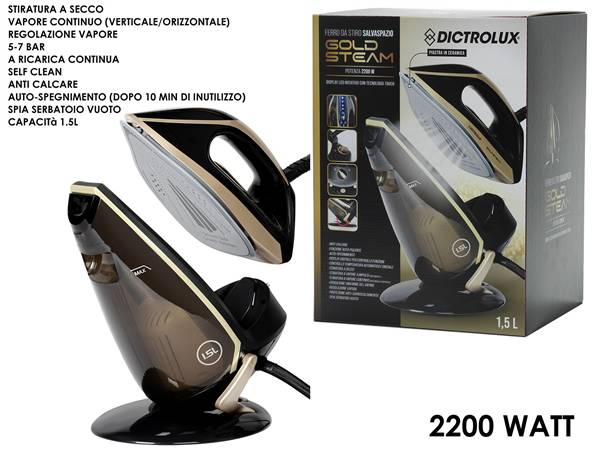 GT FERRO DA STIRO SALVASPAZIO GOLD 2200W 