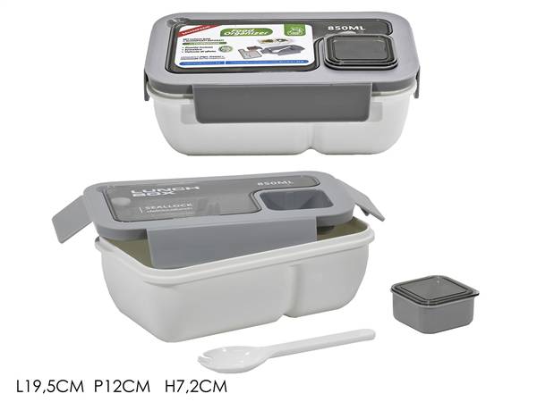 GT LUNCH BOX RETT. 85CL GRIGIO 