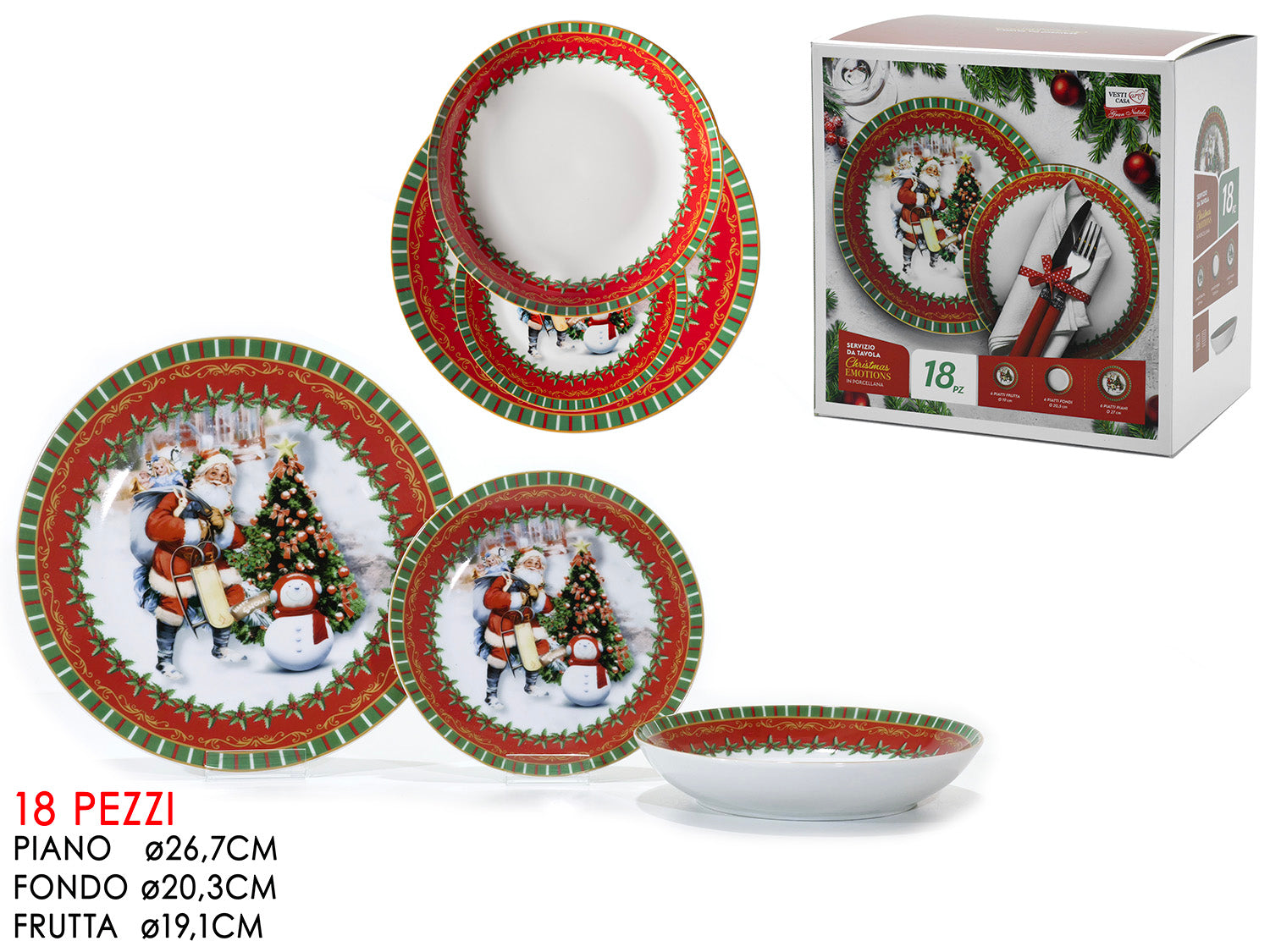 GT SERVIZIO PIATTI 18PZ NATALE EMOTIONS