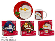 GT TAZZA 2PZ NATALE 32,5CL C/PIATTO